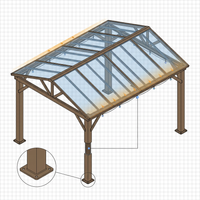 10 * 12FT Pergola,4 * 5 Inch Thickened Pillars & Enlarged Base,Outdoor Hardtop Lean to Gazebo,Wall Mounted Pergola,Pergolas Gazebos Clearance,Aluminum Frame Pergola,Uv Resistant Patio Roof — How It Works